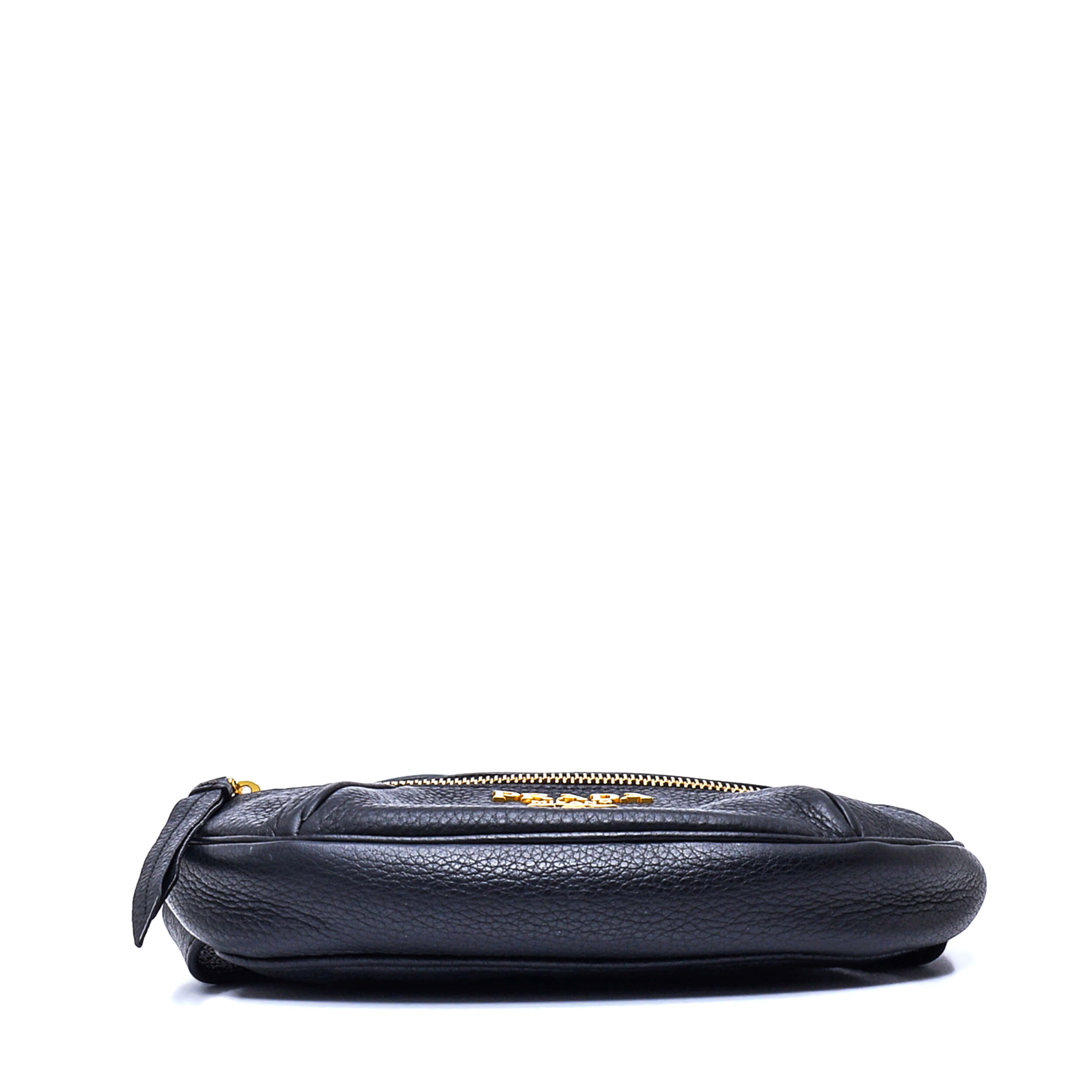 Prada - Black Daino Leather Bum Belt Bag